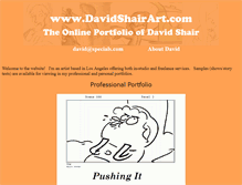 Tablet Screenshot of davidshairart.com